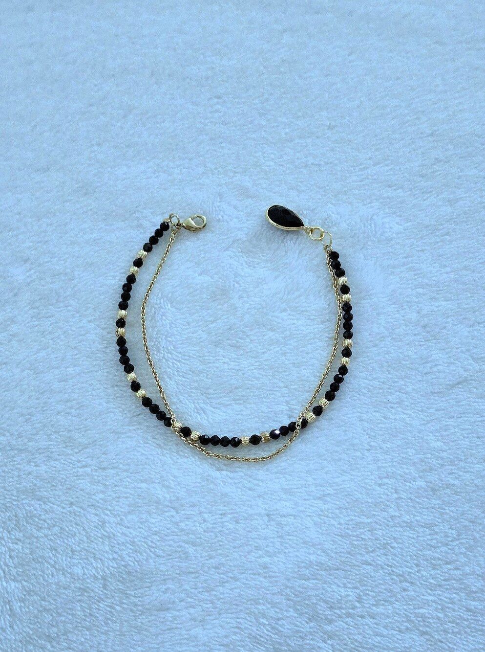 Shivam Black🖤 Onyx Bead Bracelet